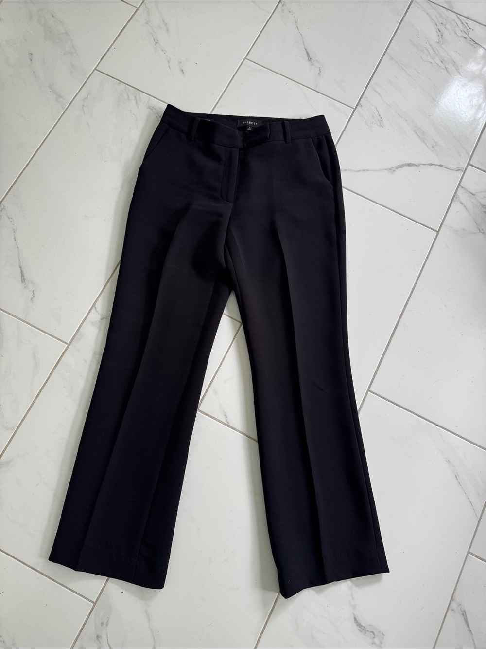 Talbots Black Boot-Cut Dress Pants